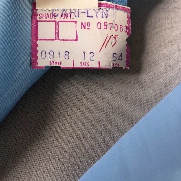 Vintage 60s Cari Lyn Prairie Dress Blue Floral Garden Cottagecore Maxi - Picture 4 of 16